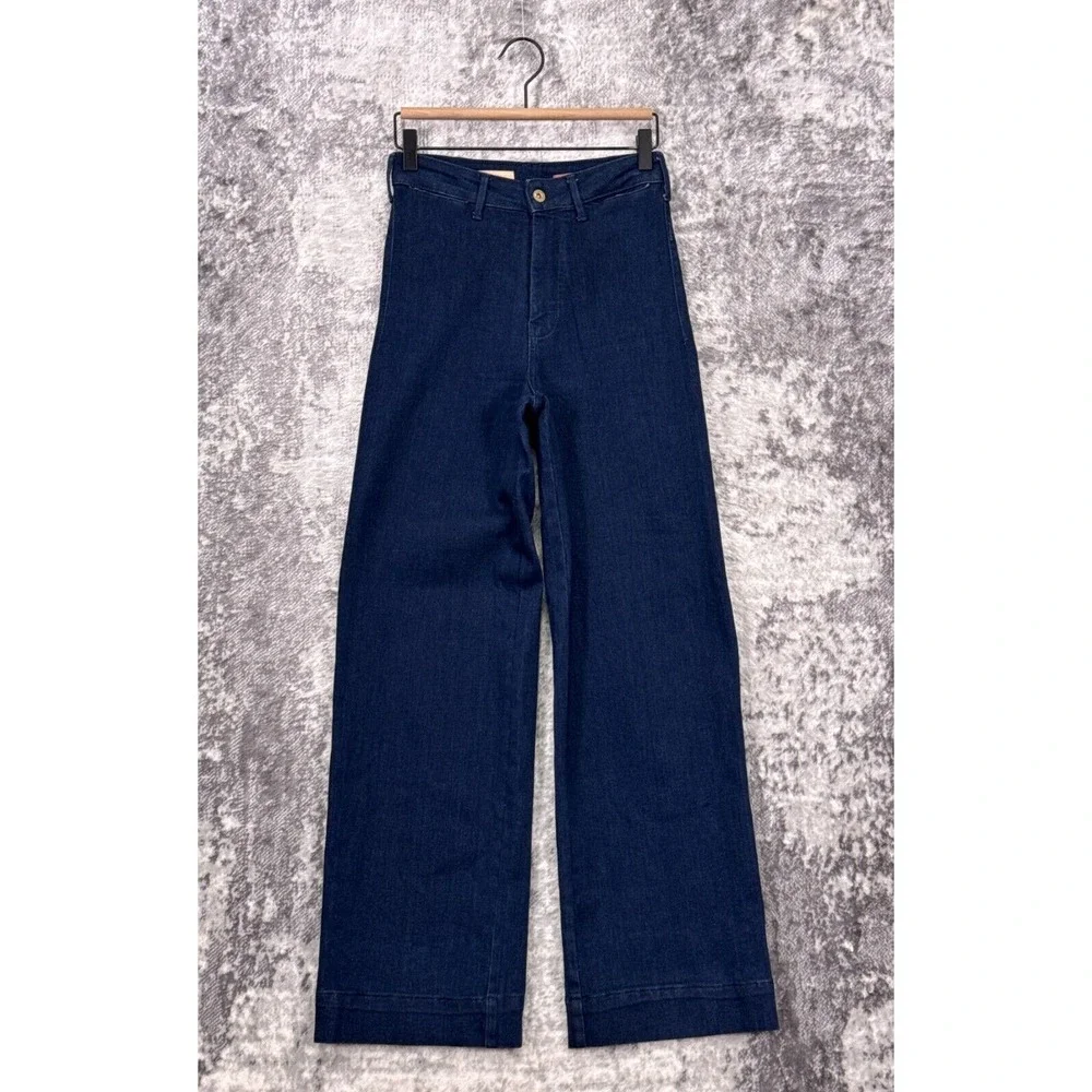 Anthropologie Jeans 25 Womens Pilcro The Skipper Wide Leg Dark Wash